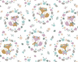 Autumn Vixen Cream FLANNEL from Camelot Fabrics