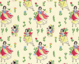 Disney Princess - Snow White Meadow Cream from Camelot Fabrics