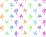 Surfside - Palm Trees White from Freckle and Lollie Fabric