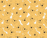 Winnie the Pooh - All About Me Faces White from Camelot Fabrics