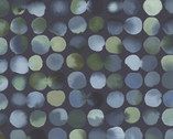 Serene Nature - Watercolor Dots Black Green from P & B Textiles Fabric