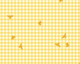 Squeeze the Day - Buzzy Check Yellow by Rebecca Canale from Studio E Fabrics