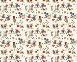 Gnome and Garden - Gnomes Cream by Hannah West from Henry Glass Fabric