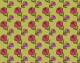 Alluring Peacock - Pebble Floral Green from Benartex Fabrics