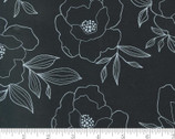 Gilded - - Bold Blossoms Large Floral Ink Black 11530 12 from Moda Fabrics