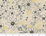 Gilded LINEN - Florals Gold Metallic 11531 21LM from Moda Fabrics