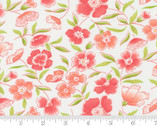 Linen Cupboard - Chantilly Floral Strawberry Lt Red 20480 11 from Moda Fabrics