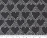 XOXO - I Hearts You Hearts Ink Black 24140 21 from Moda Fabrics