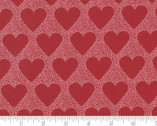 XOXO - I Hearts You Hearts Lipstick Red 24140 18 from Moda Fabrics