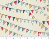 Vintage - Bunting Flags Cream 55652 11 from Moda Fabrics