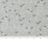 Honey Lavender - Words Text Bees Grey 56084 15 from Moda Fabrics