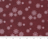 Winter Flurries - Snowfall Snowflakes Berry Red 6882 34 from Moda Fabrics