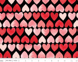 My Valentine - Hearts Black from Riley Blake Fabric