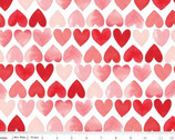 My Valentine - Hearts White from Riley Blake Fabric