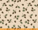 Black Bear Lodge - Pinecones Tan from Windham Fabrics