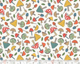 Cozy FLANNEL - Shroomates Mushroom Ivory from Windham Fabrics