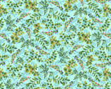 Splendid Path - Leaves Aqua from Studio E Fabrics