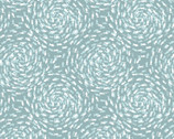 Ocean Pearls - Fish Swirls Pearlescent Sea Froth from Lewis and Irene Fabric