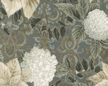 Holiday Flourish Snow Flower - Poinsettia Pewter from Robert Kaufman Fabrics