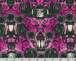 Wishwell Bat-tastic - Pumpkin Lights Hot Pink from Robert Kaufman Fabrics