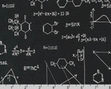 Science Fair - Chemistry Formulas Black from Robert Kaufman Fabrics