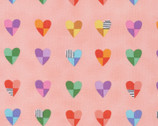 Happy Days - Happy Hearts Pink by Brook Gossen from Cloud9 Fabrics