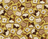 Animal Bread - Cat Bread Yellow from Kokka Fabric