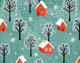 Winter Wonderland - Cozy Christmas Cabins from Cloud9 Fabrics