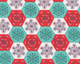 Winter Wonderland - Snowflakes Hexagons from Cloud9 Fabrics