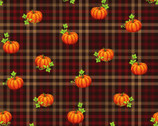 Autumn Glory - Pumpkin Plaid Brown from Freckle and Lollie Fabric