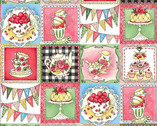 Let's Bake - Baked Goods Blocks Multi from Studio E Fabrics