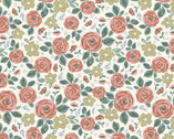 Cottage Farmhouse Fusion - Floral White from Studio E Fabrics