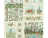 Forest Chatter - Forest PANEL 36 Inches Light from Maywood Studio Fabric