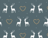 Cosy Christmas by Victoria Louise - Forest Stags from Craft Cotton Company Fabric