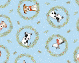 Man’s Best Friend - Berry Wreath Dogs from Craft Cotton Company Fabric