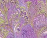 Flower Show 2 - Flower Festival Swirl Fan Plum Purple from Benartex Fabrics