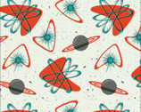 Blast Off - Atomic Space Ivory from Cloud9 Fabrics