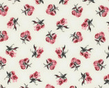 Bri’s Home Collection - Small Flowers Burgundy Red from Choice Fabrics