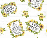 Sunflower Garden - Signs by Nicole Tamarin from Springs Creative Fabric