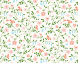 Picnic - Trailing Floral Ivory by Helena Nilsson from Felicity Fabrics