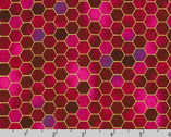 Golden Vibes - Hexagon Fuchsia by Lara Skinner from Robert Kaufman Fabrics