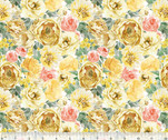 Juliette - Flower Bed Yellow by Whistler Studios from Windham Fabrics