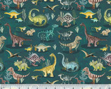 Age of the Dinosaurs - A Moment in Time Teal from Windham Fabrics