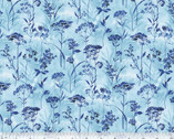 Botanical Blues - Wild Flowers Lt Blue by Whistler Studios from Windham Fabrics