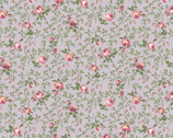 Ruru Bouquet Un Cadeau Mignon - Floral Vine Lavender Pink from Quilt Gate Fabric