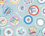 Buttercream - Discs Blue from Cloud9 Fabrics