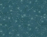 Snovalley - Snowflakes Dark from Clothworks Fabric