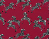 Zebras - Just Zebras Red from Cloud9 Fabrics