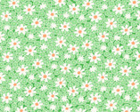 Nana Mae 8 - Packed Daisy Green from Henry Glass Fabric