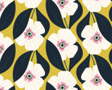 Savanna Dreams - Aspire Floral on Mustard Yellow from Cloud9 Fabrics